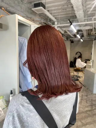 セミロング カラー 山本 彩美香のヘアスタイル