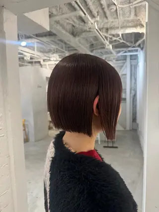 セミロング 新宿/顔周りカット +レイヤー=しずく♩のヘアスタイル