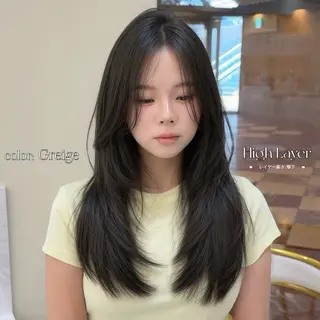 ロング カラー 大人韓国レイヤ ー特化|角岡泉希🩶のヘアスタイル