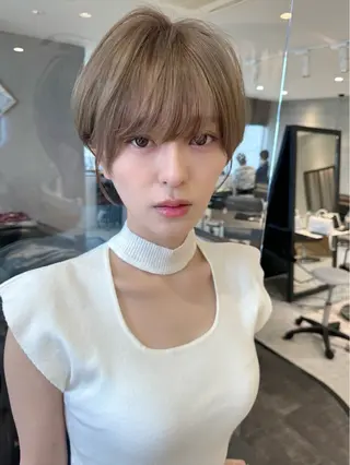 ショート 石川直樹 似合わせカット✨のヘアスタイル