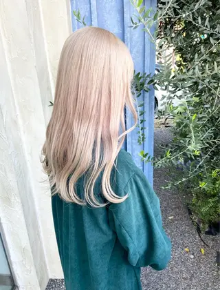ロング カラー ブリーチ×ハイトーン 🔥小林達哉のヘアスタイル