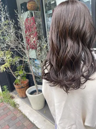 セミロング カラー 📍葛西りんたろう/ ENVのヘアスタイル