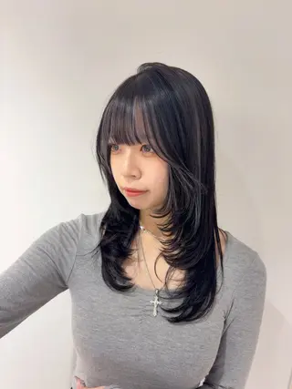 セミロング カラー ヘアアレンジ 髪質改善/艶髪 /SARA💕のヘアスタイル
