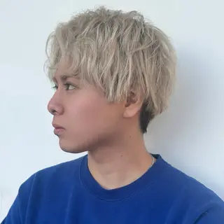 ショート カラー パーマ メンズ 朝楽メンズパーマ 🥇メンズカット吉田のヘアスタイル