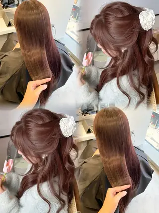 ロング カラー 天野 利咲のヘアスタイル