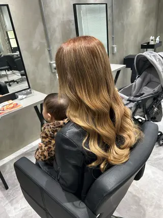 カラー キッズ ワカナ モデル募集中🎀🫧のヘアスタイル