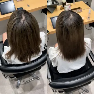 セミロング 髪質改善ヘアケア 艶髪特化/上田のヘアスタイル