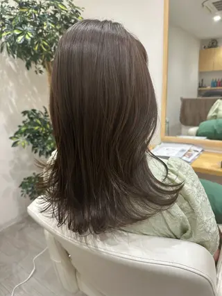 ロング ブリーチ/ストレート /パーマモデル募集のヘアスタイル