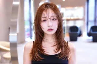 ロング カラー 遠藤惟斗/渋谷/ 透明感カラーのヘアスタイル