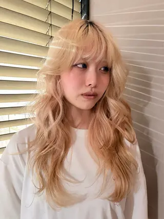 ロング カラー ヘアアレンジ HIBIKI / 透明感カラーのヘアスタイル