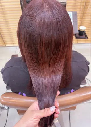 ミディアム カラー 頭皮×髪質改善 透明感カラー💎中村のヘアスタイル