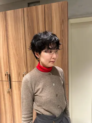 ショート 透明感モテ艶髪カラー Gallicaイリサのヘアスタイル