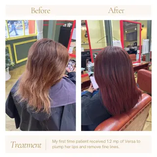 セミロング カラー 米倉 麻衣のヘアスタイル