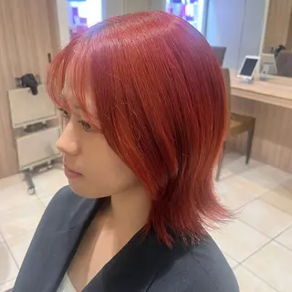 セミロング 🐾 脱白髪染め 篠崎🐾のヘアスタイル