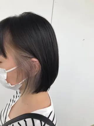 ミディアム 下條 真のヘアスタイル