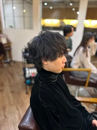 パーマ メンズ 河田 日和のヘアスタイル