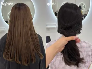 ロング カラー 【aini天王寺】 𝐚𝐢𝐫𝐢✂︎のヘアスタイル