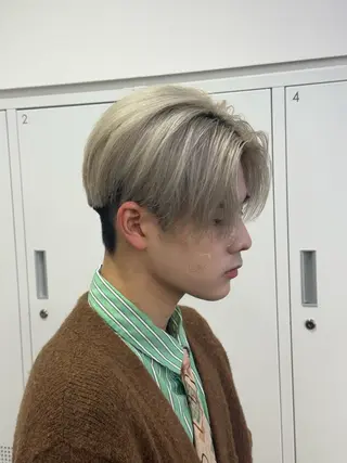 ショート カラー 渋谷のブリーチカラー シェフ🧑‍🍳蓮のヘアスタイル