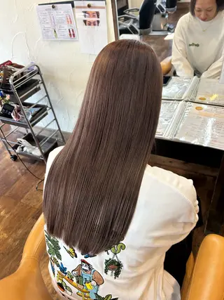 ロング カラー 服部 和香のヘアスタイル