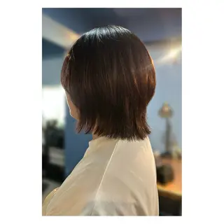 ミディアム カラー 中野 誠子のヘアスタイル