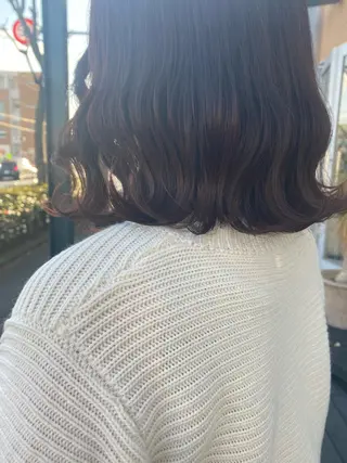 セミロング カラー パーマ ヘアアレンジ ネイル マツエク・マツパ 艶カラー/ケアカラー /韓国ヘア/ヒビキのヘアスタイル