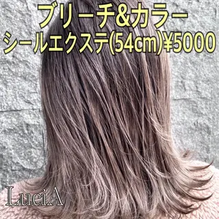 ロング カラー ヘアアレンジ LuciA/エクステ カラー7:30〜のヘアスタイル