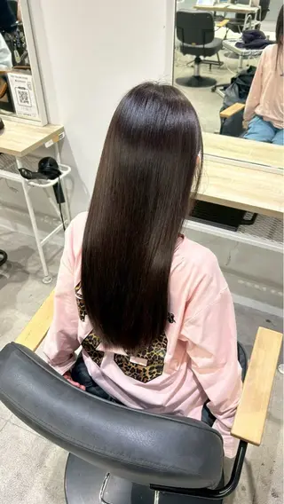 ロング カラー himari💜 酸性ストレートのヘアスタイル