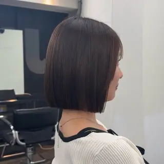 ショート カラー ヘアアレンジ ボブ指名1位/パツッ とボブ/似合わせのヘアスタイル