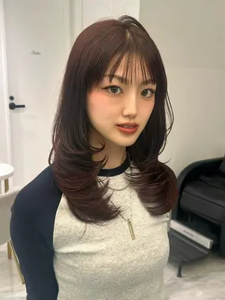 ロング カラー オールマイティ美容師 💋𝑨𝑵𝑵𝑨のヘアスタイル
