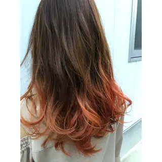 ロング カラー パーソナルカラー診断 できます 木曽 主博のヘアスタイル