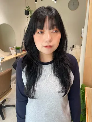 ロング カラー 阪倉 美玲のヘアスタイル