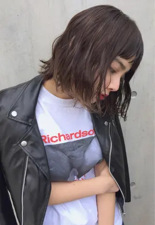 ミディアム 透明感カラー🌿ボブ ✨飛田 ケイのヘアスタイル