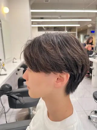 メンズ ふわっと抜け感🫧 ブラウンベージュ🤎のヘアスタイル