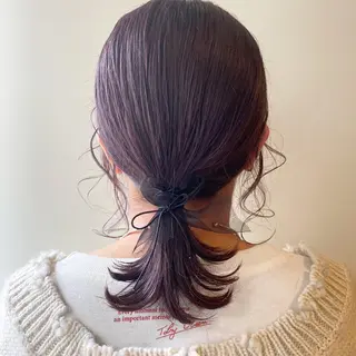 ミディアム カラー パーマ ヘアアレンジ ウルフカット モデル募集中!ミカのヘアスタイル