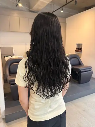 ロング 🌿朝5分でお洒落 パーマスタイル🌿のヘアスタイル