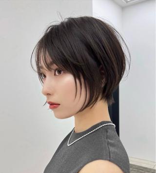 ショート カラー 無料募集/大人可愛い ショートカット 日向のヘアスタイル