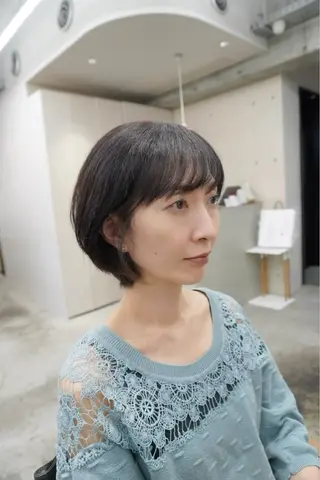ショート 似合わせレイヤー ‪ෆ‪.*艶髪補修のヘアスタイル