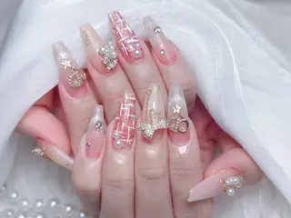 ネイル M🌷nail 長さだし専門店のネイルデザイン