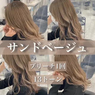 セミロング カラー センターパート特化 井上健太のヘアスタイル