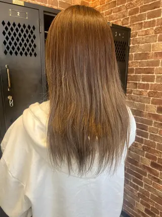 ミディアム カラー パーマ ヘアアレンジ メンズ キッズ ネイル マツエク・マツパ アイブロウ 久木原 ゆりのヘアスタイル