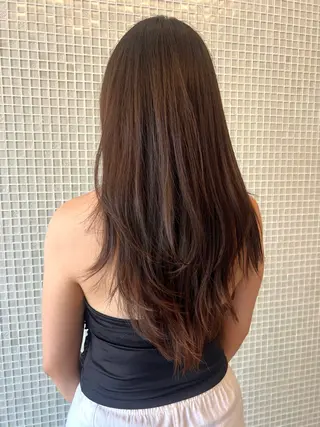 ロング 海外ヘア/レイヤー カットNatsuのヘアスタイル