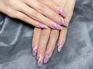 ネイル H3 Nail Tsuki🦋💙のネイルデザイン