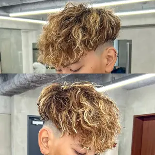 カラー パーマ メンズ 渋谷/メンズ特化/ ショーゴのヘアスタイル