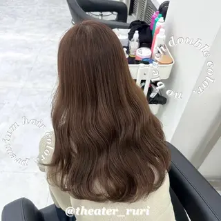 ロング カラー ふわっと抜け感🫧 ブラウンベージュ🤎のヘアスタイル