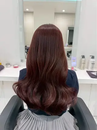 ロング 韓国ワンホン透明感 カラー✨🖤ここあのヘアスタイル