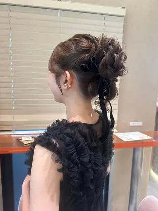 セミロング ヘアアレンジ 🤎小顔レイヤー /ベージュ🤎友香のヘアスタイル