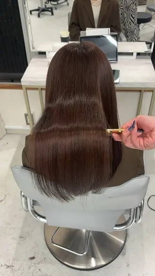 ロング 今話題の艶髪矯正 美艶カラー/FUKAのヘアスタイル