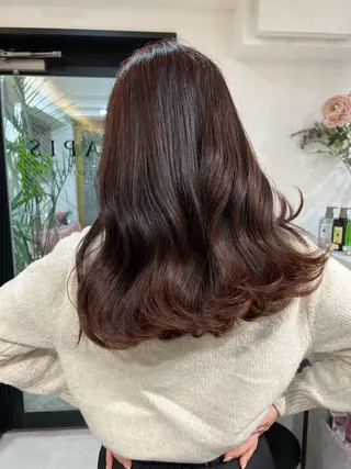 セミロング 高落 陽菜のヘアスタイル