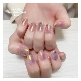 ミディアム ネイル 🐾enen style 🐾のネイルデザイン