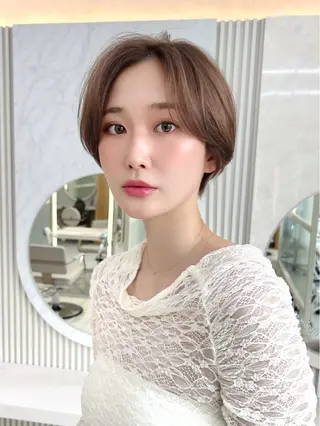 ショート カラー パーマ 銀座✨ショートボブ ショート/坂本亜裟海のヘアスタイル